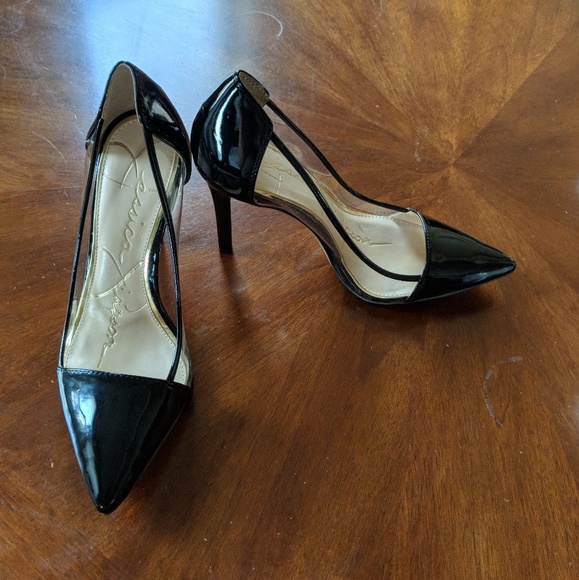 jessica simpson clear pumps